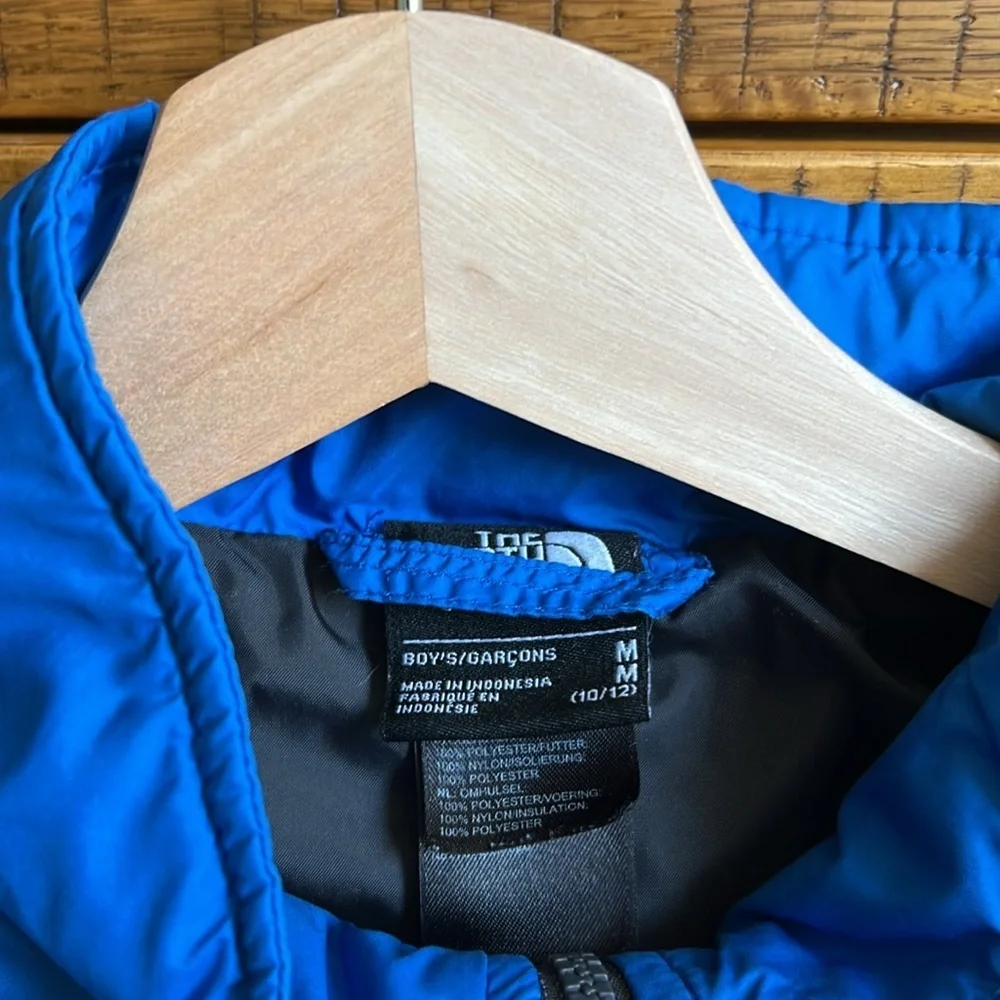 The North Face Boys Jacket Blue Insulated Full Zip